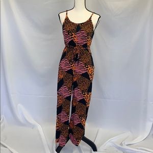 Cheetah print jumpsuit